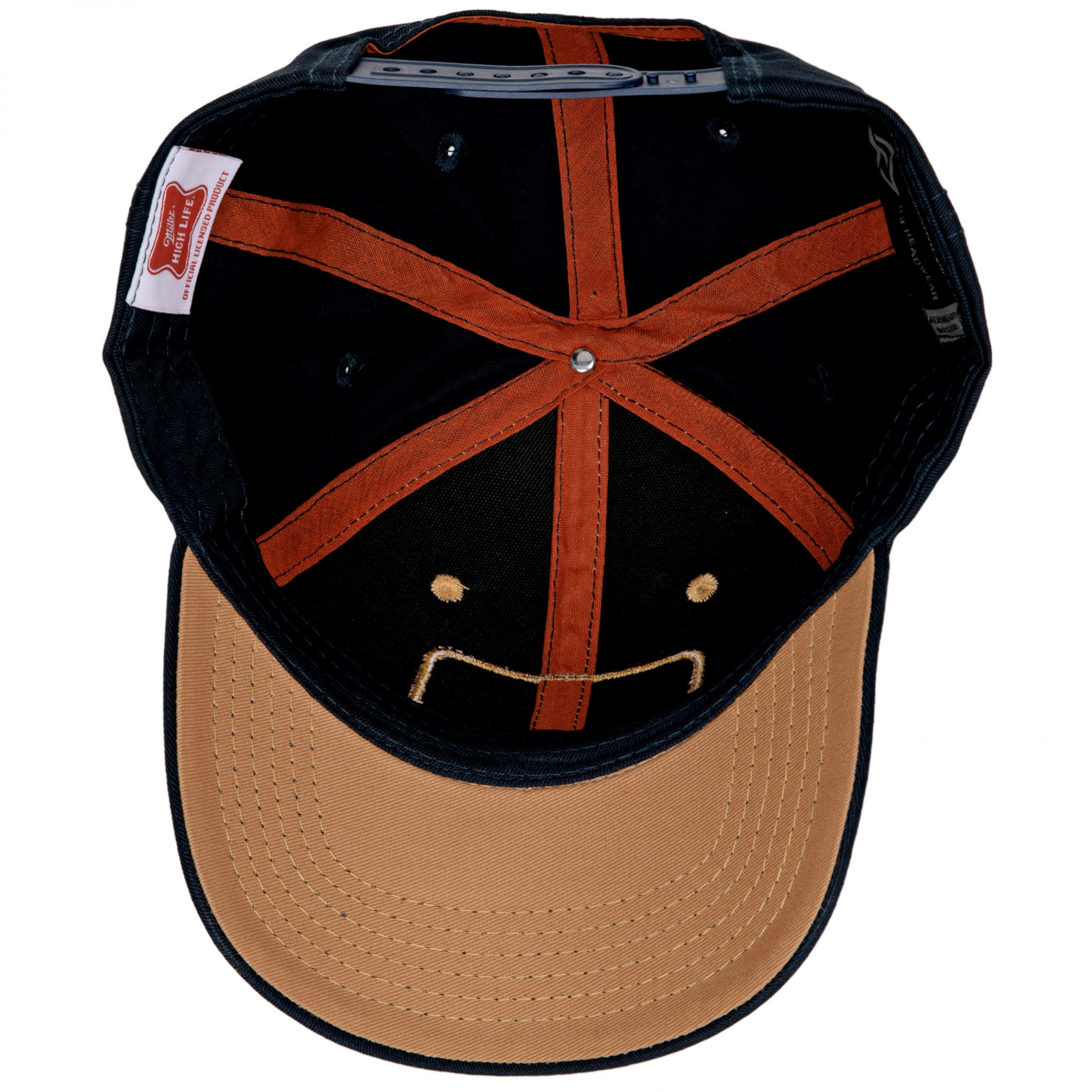 Blue Denim Snapback Trucker Cap With Embroidered Logo Miller